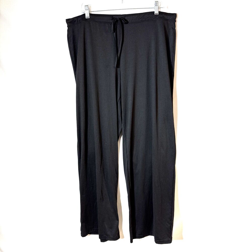 32 Degrees Cool Black Lounge Pants - Size L - Soft Stretch Pull On Sleepwear